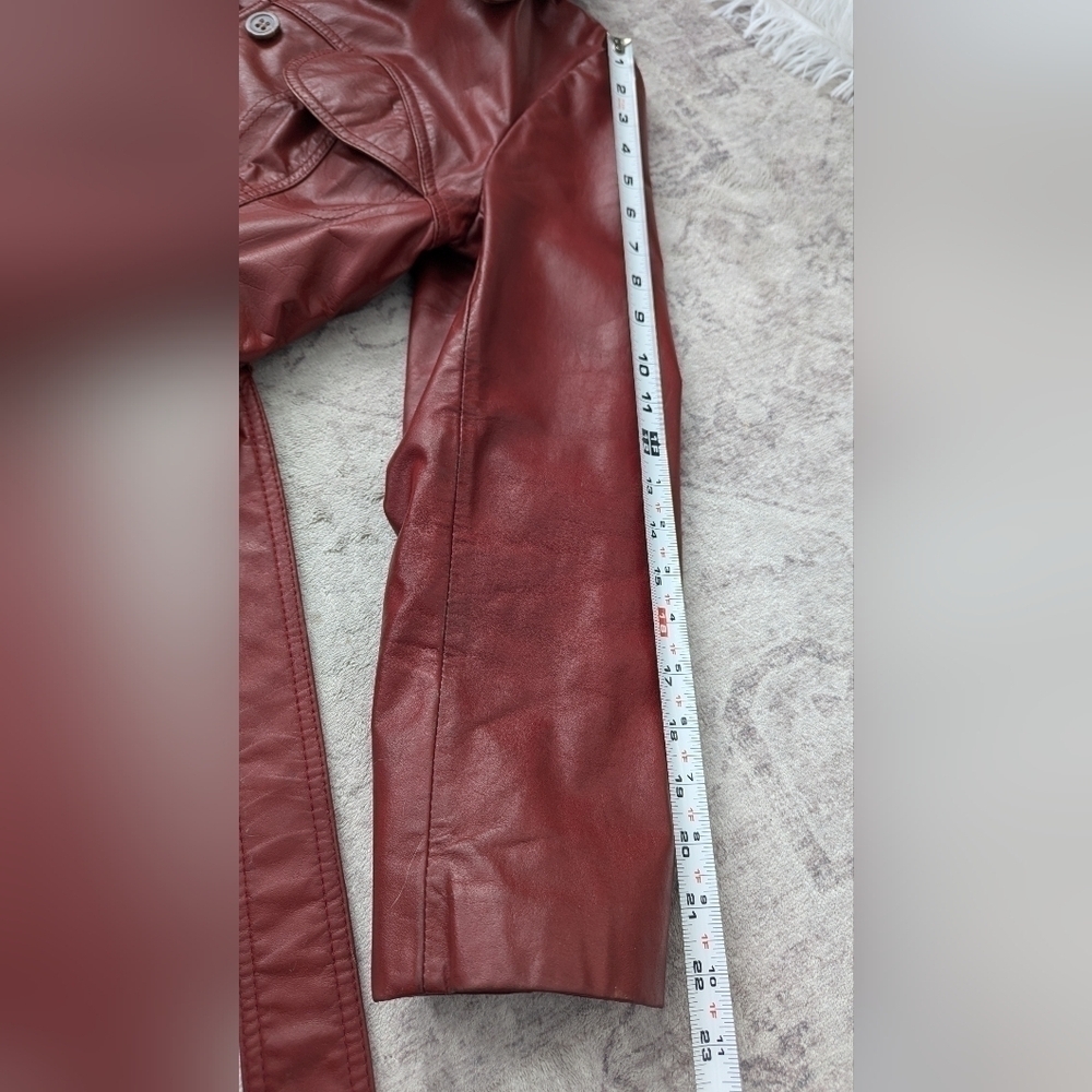 Vintage Lantry Woman's 100% Leathers Long Coat Jacket Made in Canada . - Picture 6 of 16